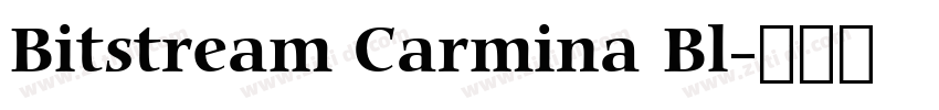 Bitstream Carmina Bl字体转换